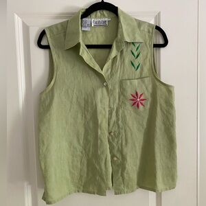 Carlie’s Court Linen Top